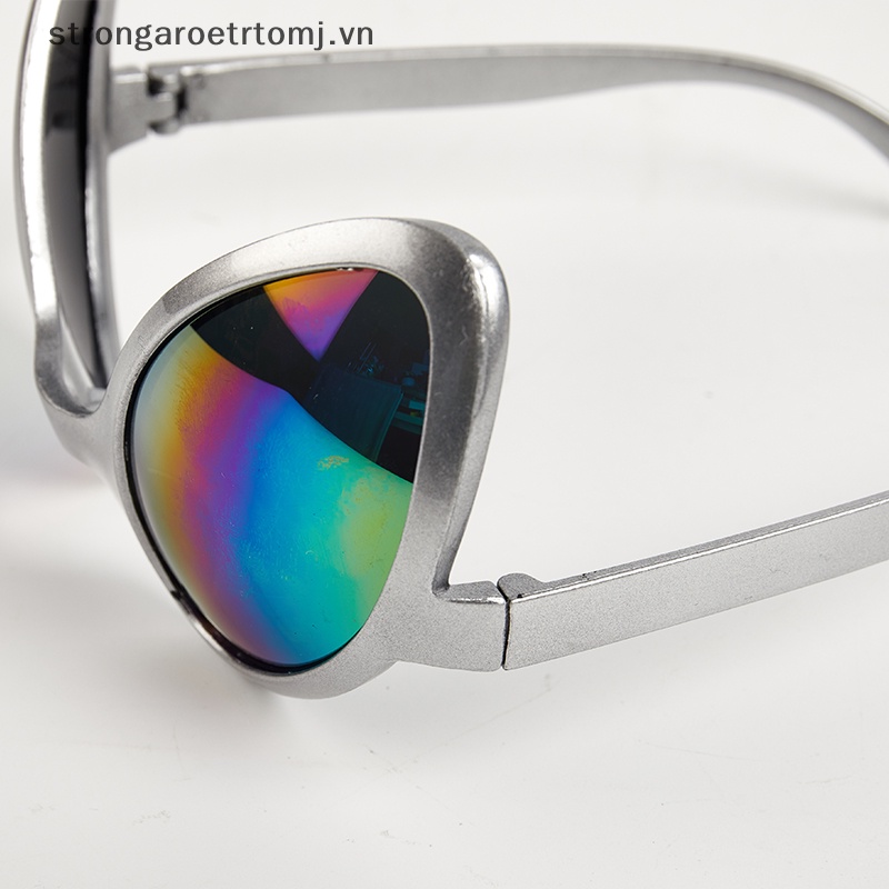 Strongaroetrtomj hài hước người ngoài hành tinh trang phục kính đi mưa ống kính et kính râm đạo cụ tiệc halloween.