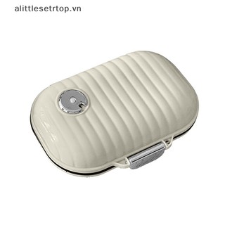 Alittlesetrtop pill box travel mini pill box lightweight 7 ngăn medicine pill case pill box medicine organizer thuốc pill organizer.