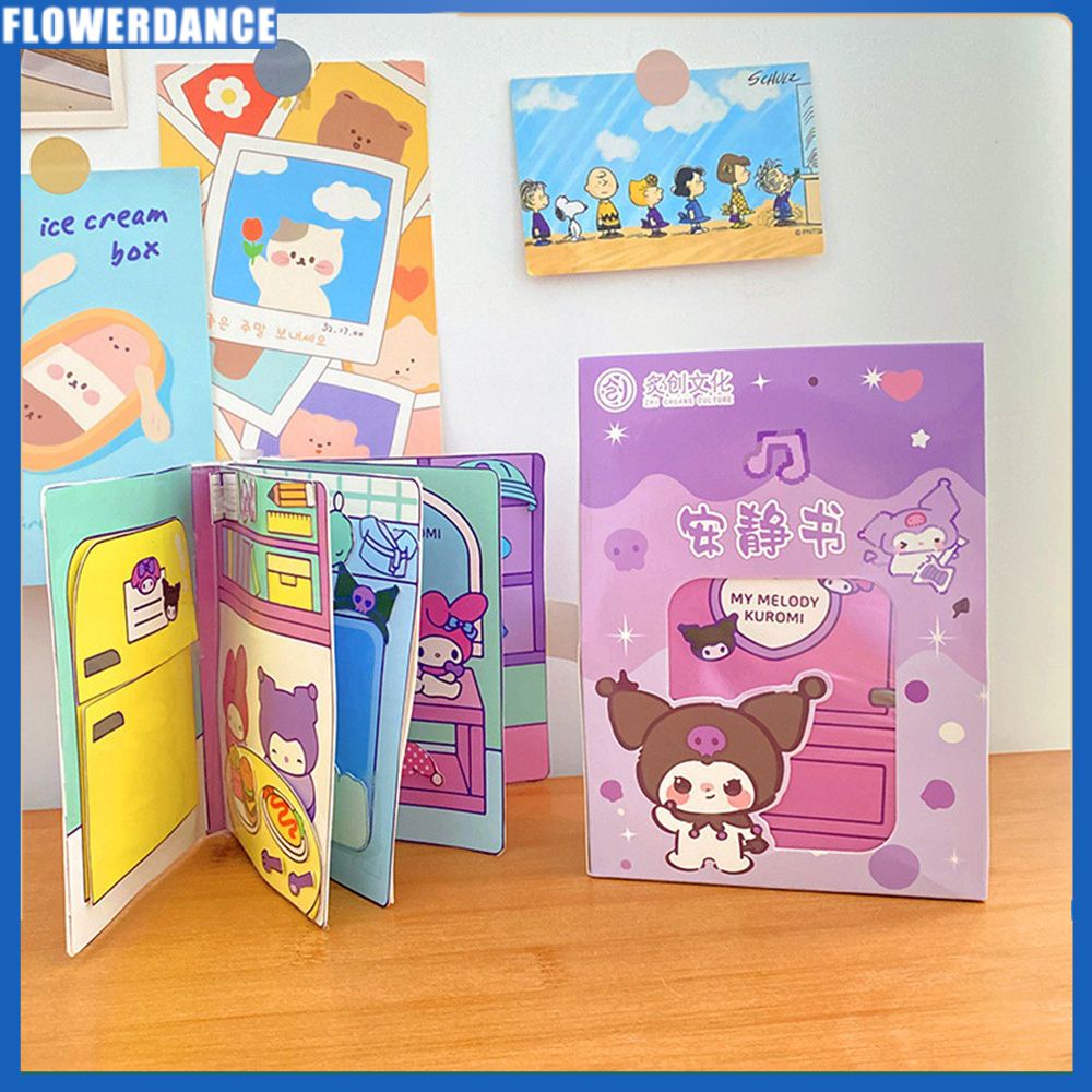 Sanrio Êm Sách Hoạt Hình Anime Kuromi Giai Điệu Của Tôi Pochacco Cinnamoroll Miếng Dán Trò Chơi Ngộ Nghĩnh Tự Làm Giải Nén Đồ Chơi Cho Bé Hoa