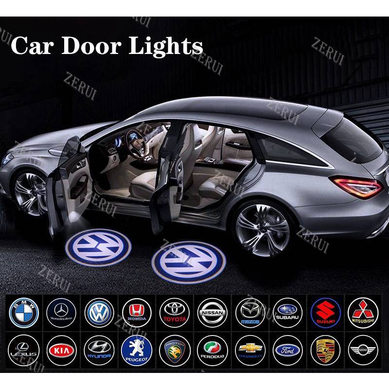 1 Đèn LED Chiếu Logo Chào Mừng Gắn Cửa Xe Hơi
