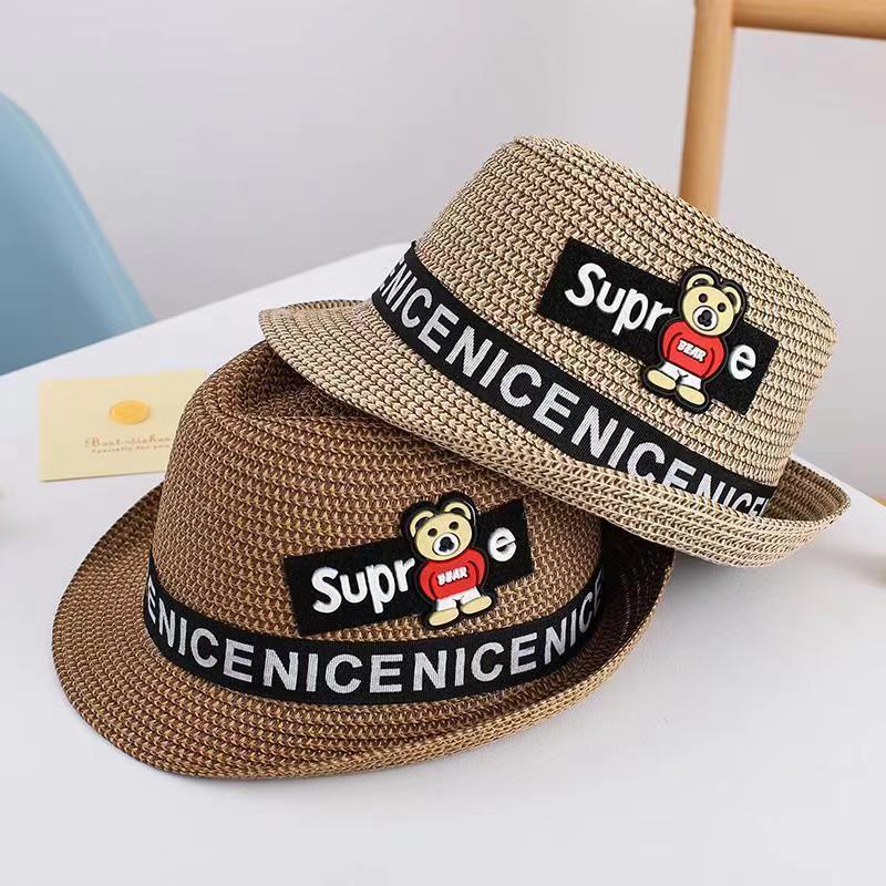 Mũ Cói Đi Biển Chống Nắng Thời Trang Mùa Hè Dành Cho Bé Trai