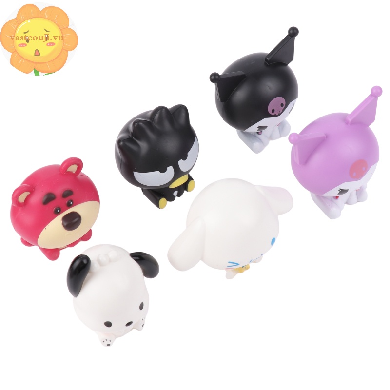 Vastji kawaii anime hình cinnamoroll pachacco kuromi doll hello kitty action figures diy cake trang trí đồ chơi quà tặng cho trẻ em vn