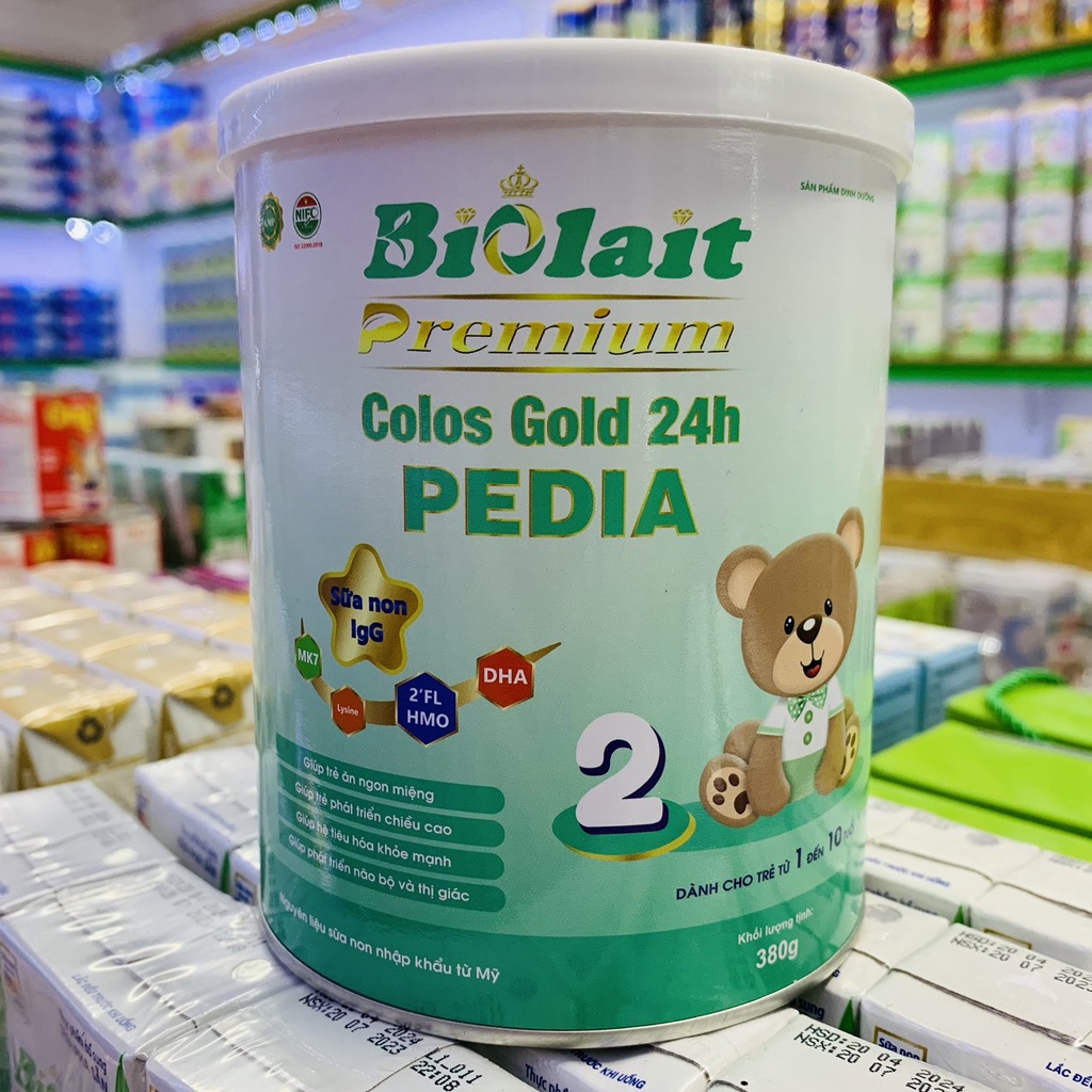 Sữa Non Biolait Colos Gold 24H PEDIA SỐ 2 Giúp Hệ Tiêu Hóa Khỏe Mạnh, Phát Triển Chiều Cao, Não Bộ