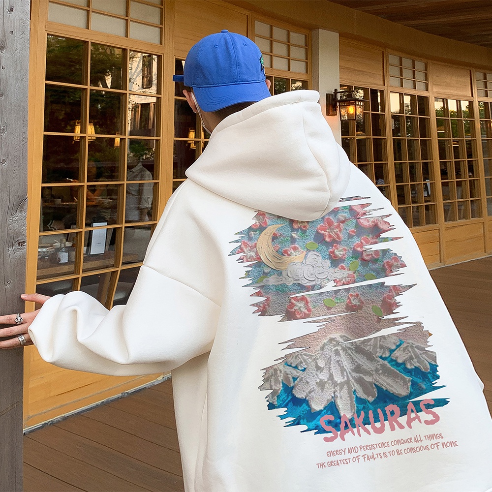 Áo Hoodie Phong Cách Đường Phố Mỹ Thời Trang Xuân Thu Zhongshan Dành Cho Cặp Đôi