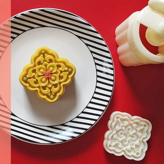 Ivy mung bean cake mold window grilles midautumn moon cake mold set hand pressed cookie dessert diy pastry baking tool