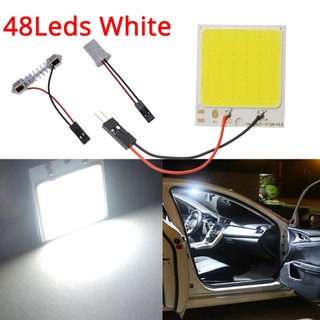 Trắng t10 w5w cob 24smd 36smd 48smd đèn led ô tô bảng điều khiển giấy phép đèn đọc sách nội thất ô tô bóng đèn trunk festoon light