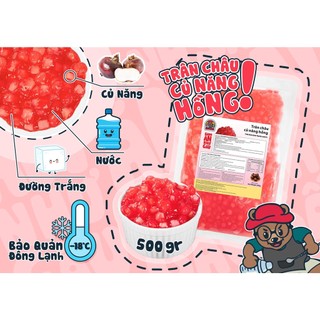 Trân châu tươi mao mao - củ năng hồng 500gr