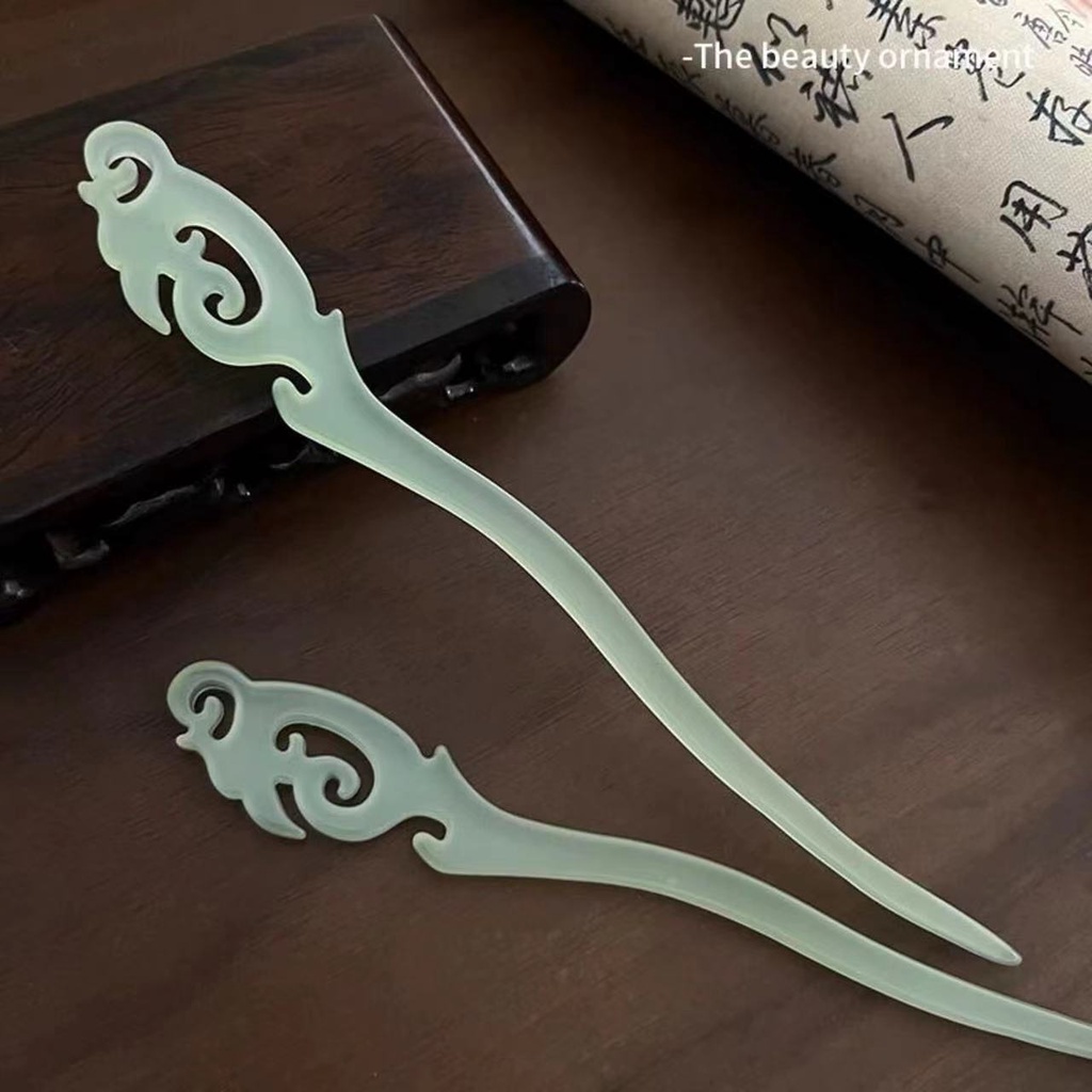 Trâm cài tóc bằng gỗ đàn hương đen thời trang cao cấp retro 2023