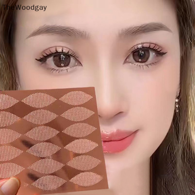 Thewoodgay 18/24 cái miếng dán mí mắt vô hình ren dải nâng mắt hai mí băng keo dán mắt dụng cụ băng mắt en