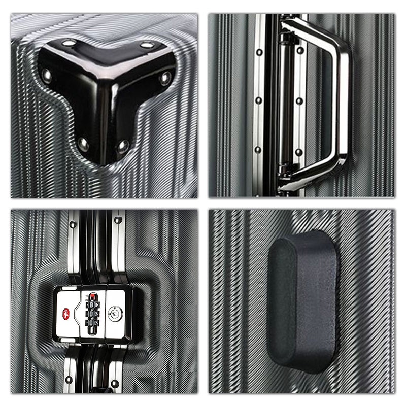 Vali đẩy GUANGLUO khung nhôm khóa mật khẩu đa năng du lịch cho nam nữ/ sinh viên