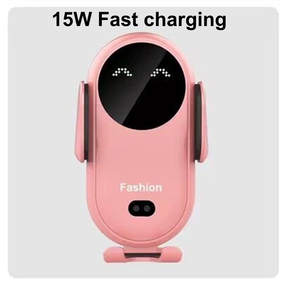 Bộ sạc không dây trên ô tô 15w cảm ứng hồng ngoại kẹp tự động từ tính giá đỡ xe sạc nhanh giá đỡ điện thoại cho iphone 14 13 samsung