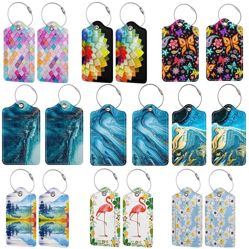 Thẻ Ghi Thông Tin Hành Lý Bằng pu Sáng Tạo Có Thể Tái Sử Dụng Cho Nam Và Nữ