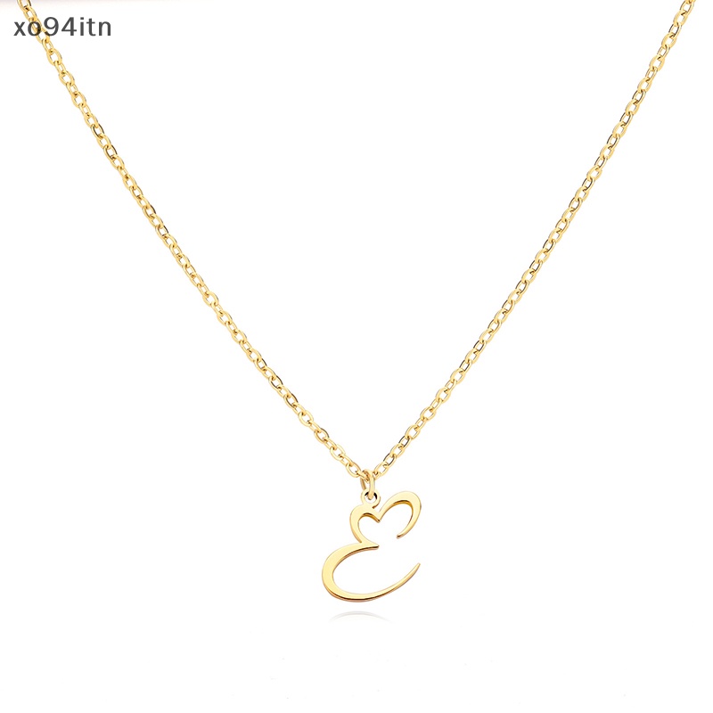 Tn trái tim bằng thép không gỉ zircon mặt dây chuyền ban đầu vòng cổ cho phụ nữ màu vàng chữ trái tim chuỗi xương đòn nữ trang sức thẩm mỹ n