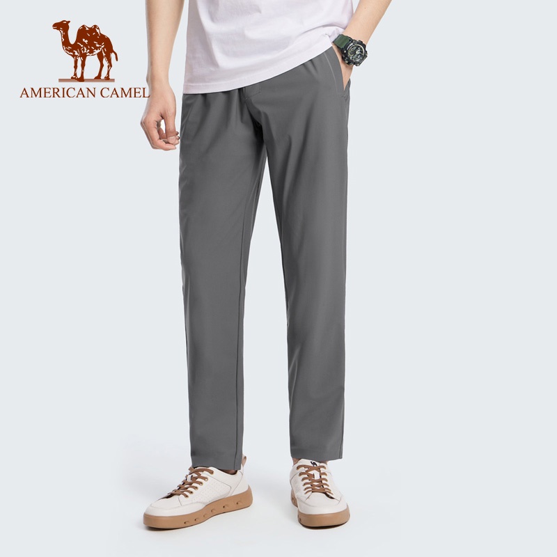 Quần thể thao AMERICAN CAMEL vải lụa băng cảm giác mát mẻ co giãn tốt