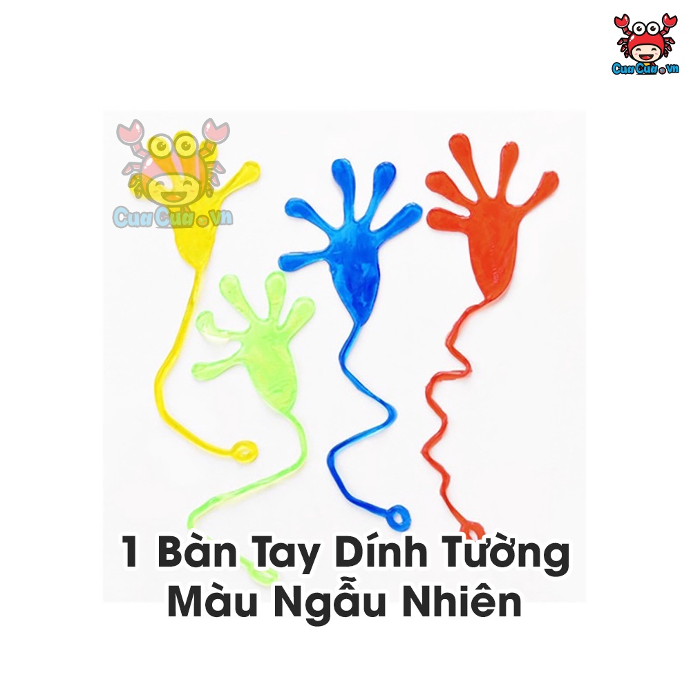 Combo 40 Món Đồ Chơi Giải Trí Gồm: Gà bắn dính tường, Siêu Nhân Người Nhện Leo Dính Tường, Bàn Tay Dính, Chùy Gai Dính