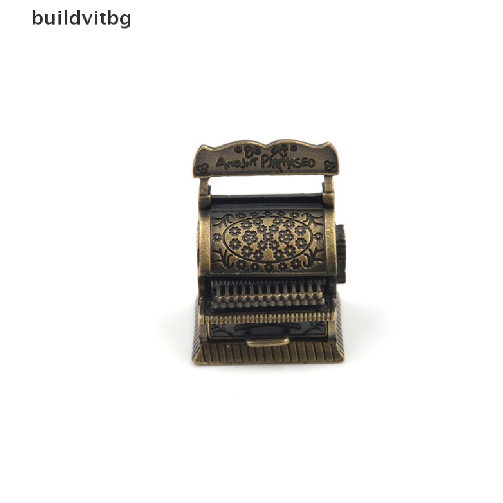 Mô Hình Máy Tính Tiền Bằng Kim Loại Kiểu Vintage 1: 12 Dùng Trang Trí Nhà Búp Bê