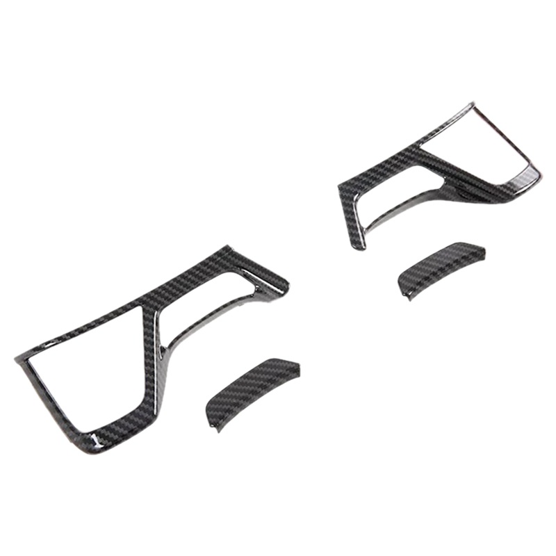 1 Bộ Phụ Kiện: 2 Bộ Vỏ Bọc Vô Lăng Xe Hơi &amp; 1 Bộ Khung Viền Lỗ Thông Khí Phía Trên