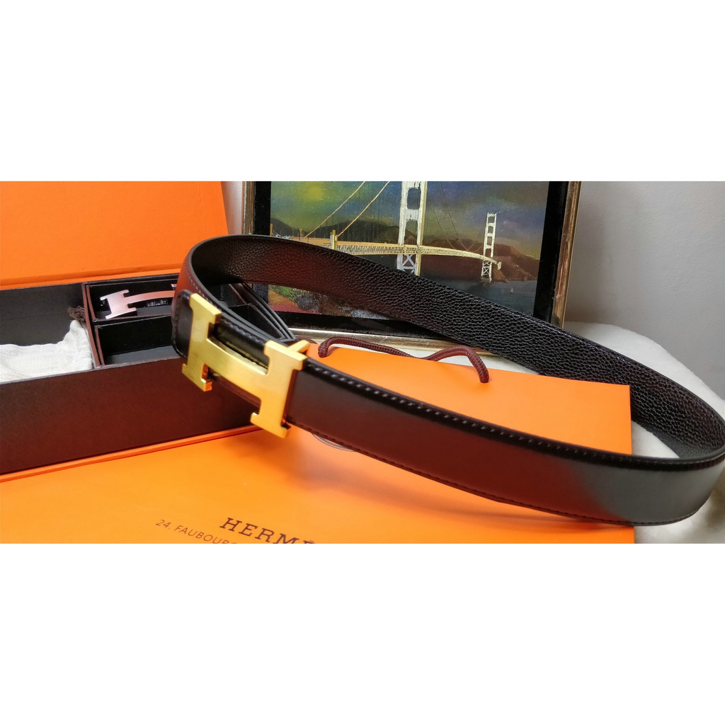 Thắt Lưng Thời Trang Cổ Điển Với Hai Khóa Cài Hộp Quà Tặng