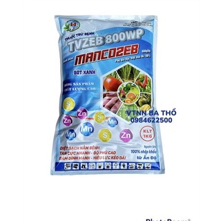 Thuốc trừ nấm bệnh mancozeb tvzed 800wp kg