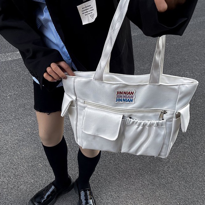 Túi tote Đeo Vai Sức Chứa Lớn Phong Cách Hàn Quốc Đơn Giản Dễ Phối Đồ