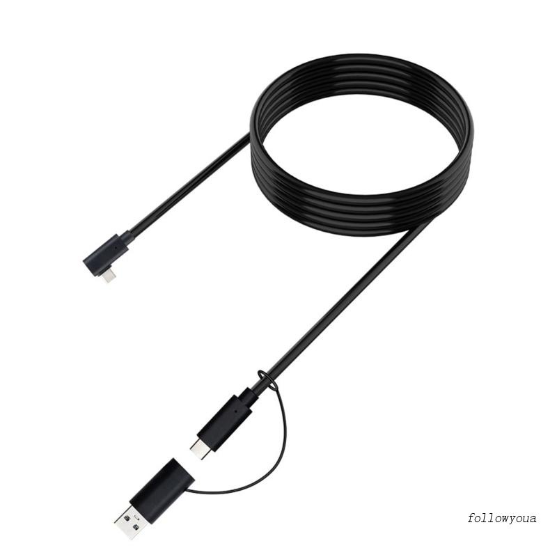 Dây Cáp Sạc Nhanh 2 Trong 1 16FT Cho Quest 2 / Pico 4 VR USB3.2 Gen1