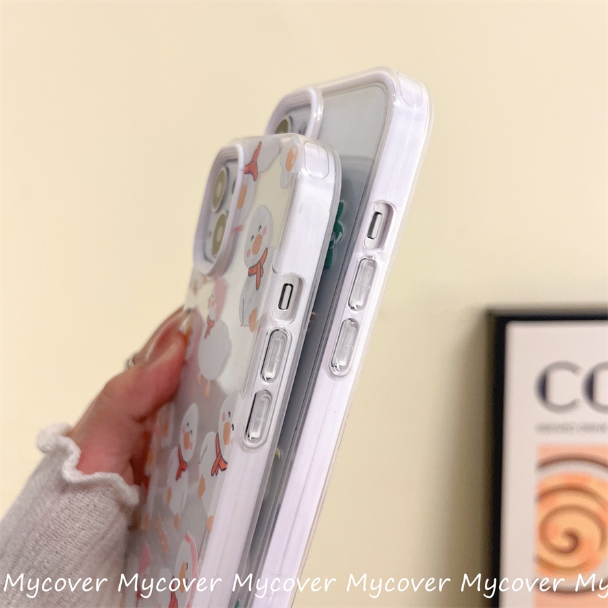 Ốp Điện Thoại Silicon Họa Tiết Chú Vịt Dễ Thương Chống Sốc Cho Iphone 11 12 13 14 Pro Max X Xr Xs 8 7 6 Plus SE 2020