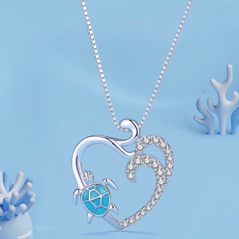 Bamoer Set Trang Sức Bạc 925 Hình Rùa Thời Trang Cho Nữ