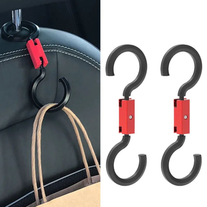 Set 2 Móc Treo Túi Mua Sắm Hình Chữ S Bằng ABS Có Thể Tháo Rời Tiện Dụng