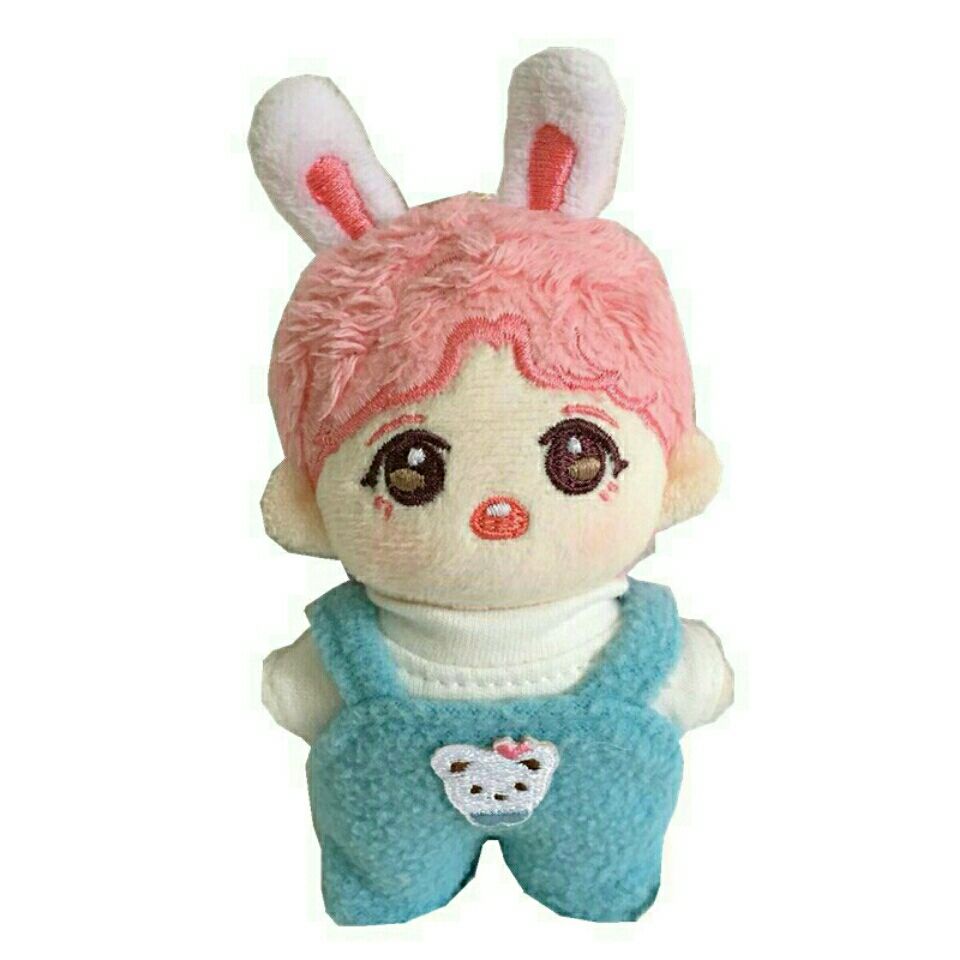 Hàng Có Sẵn Bộ Quần Áo Trẻ Em Màu Trơn Hoạt Hình Dễ Thương 10cm Không Có Búp Bê