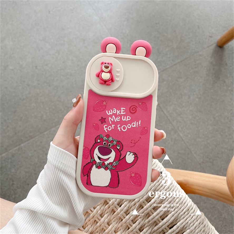 Ốp Điện Thoại TPU Mềm Hình Gấu Bông 3D Dễ Thương Cho IPhone 14 13 12 11 Pro Max