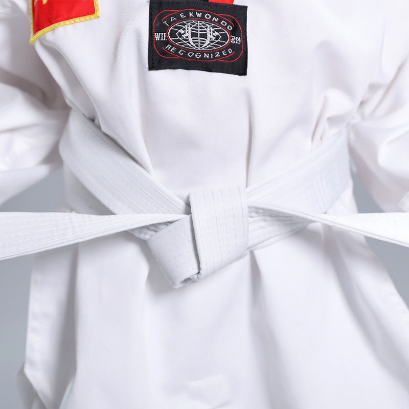 Bộ Quần Áo Tập Võ Taekwondo Vải Cotton Thời Trang Hè Thu Cho Người Mới Bắt Đầu