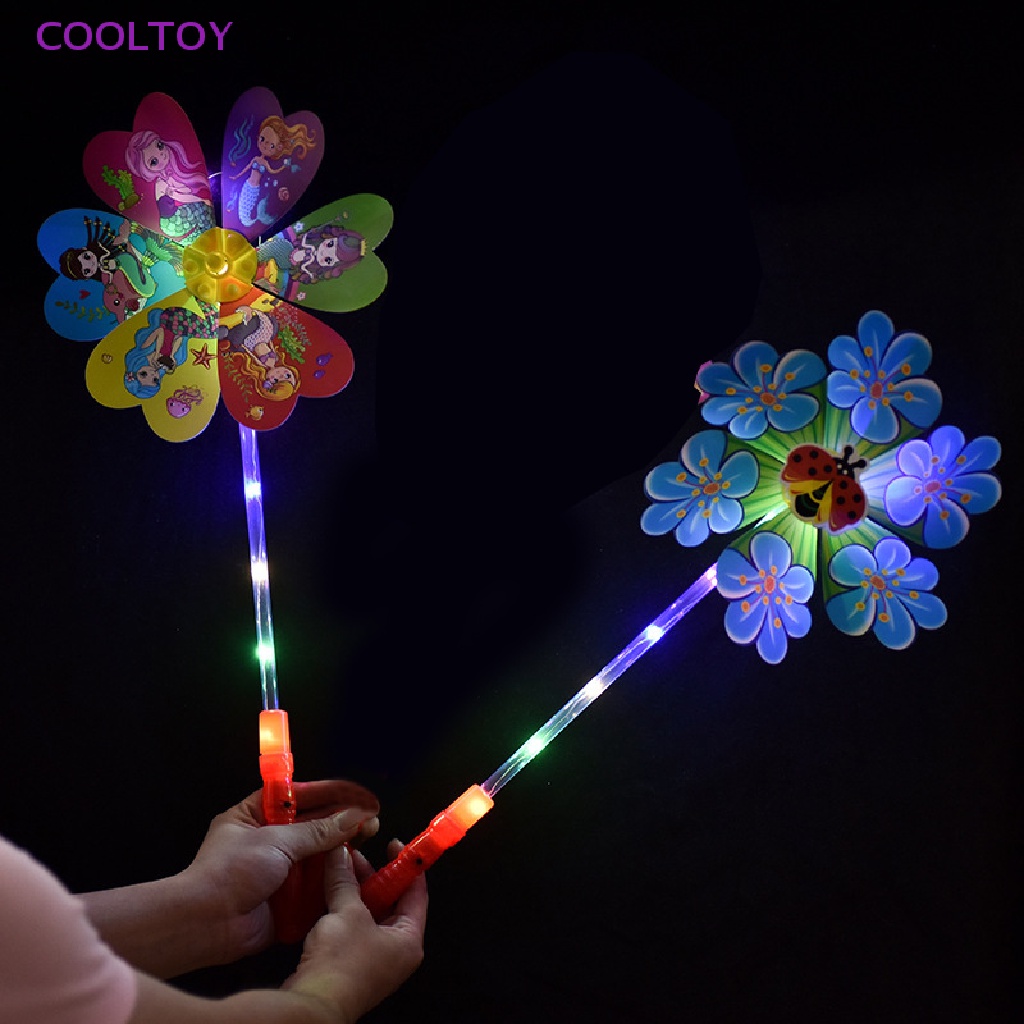 Cooltoy Đồ Chơi Cối Xay Gió Có Đèn Led Phát Sáng Màu Sắc Ngẫu Nhiên
