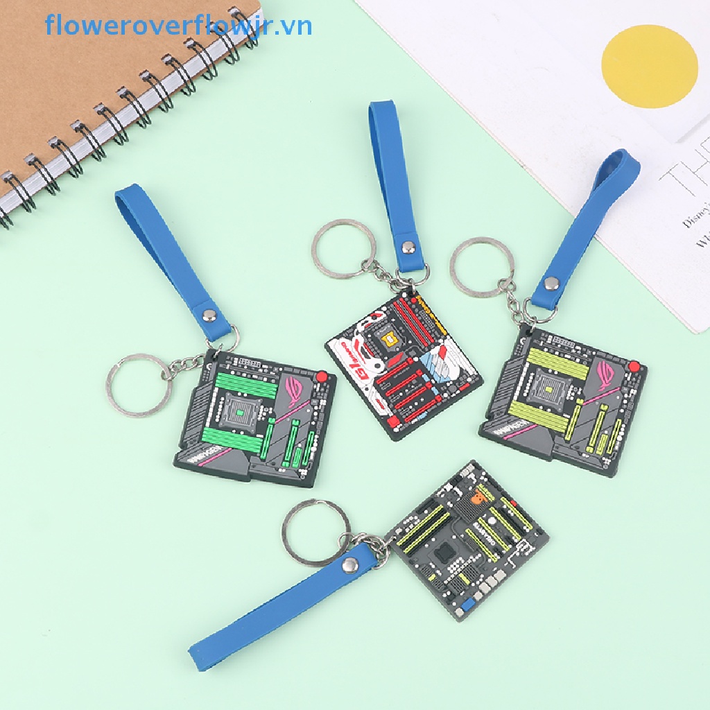 Fjr Móc Khóa Hình Bo Mạch Chủ Mini Sáng Tạo Phụ Kiện Ba Lô Ô Tô