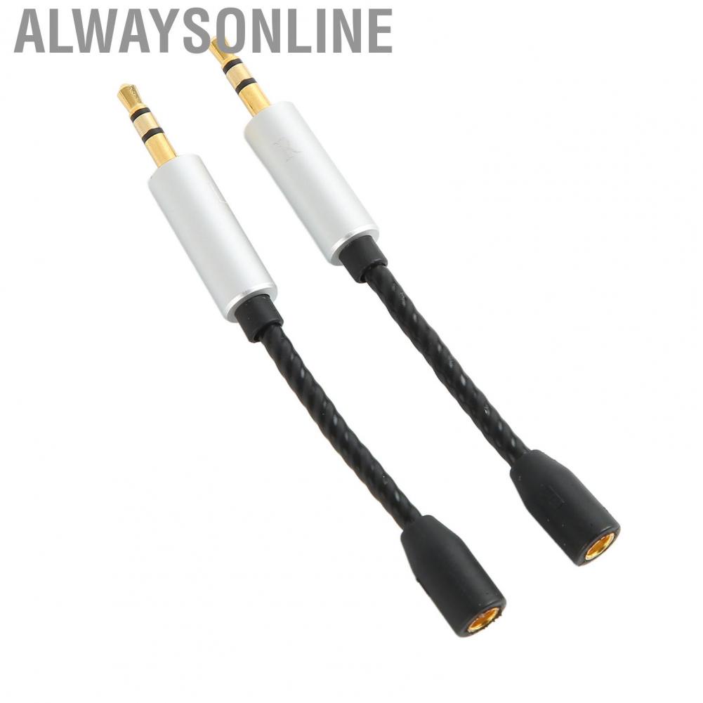 Alwaysonline for MMCX to 2.5mm Adapter Cable Female Male Lossless Plug and Play Small Headphone Cord hot sale