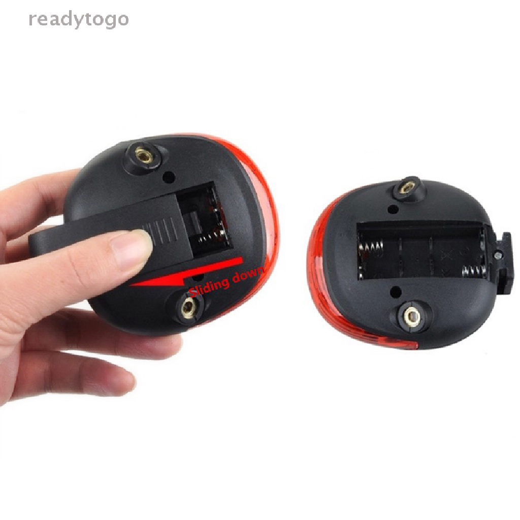 Bộ 2 Đèn Laser + 5 Đèn LED Cảnh Báo An Toàn Gắn Đuôi Xe Đạp