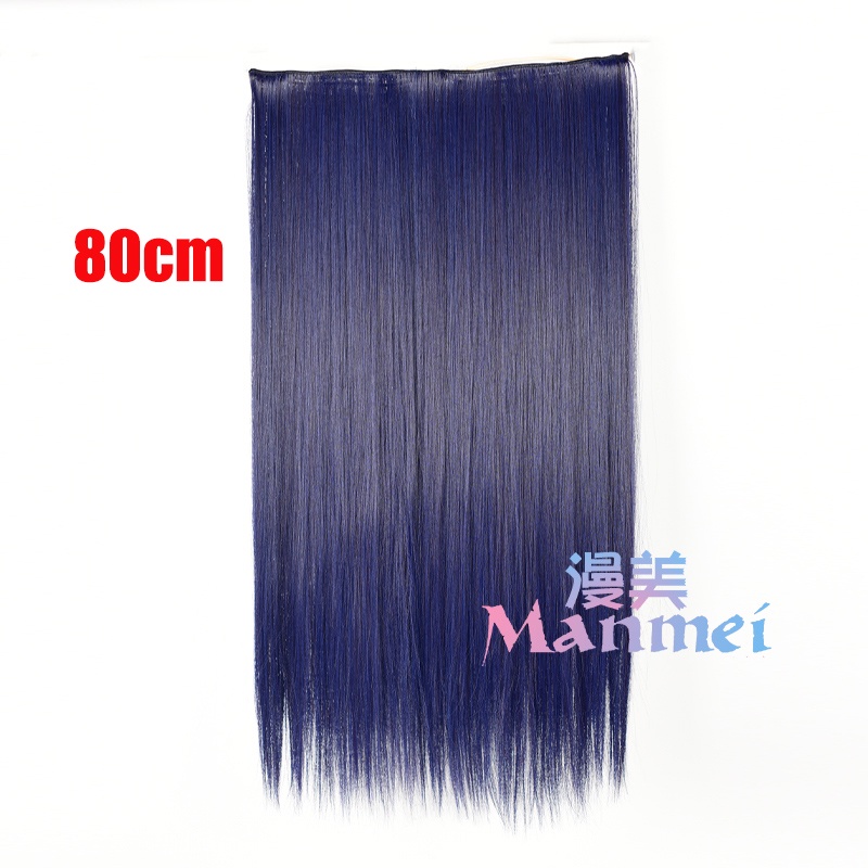 Genshin Impact Scaramouche Cosplay Wig Blue Purple Black Wigs 80cm Hair extensions Heat Resistant Synthetic Wigs Halloween