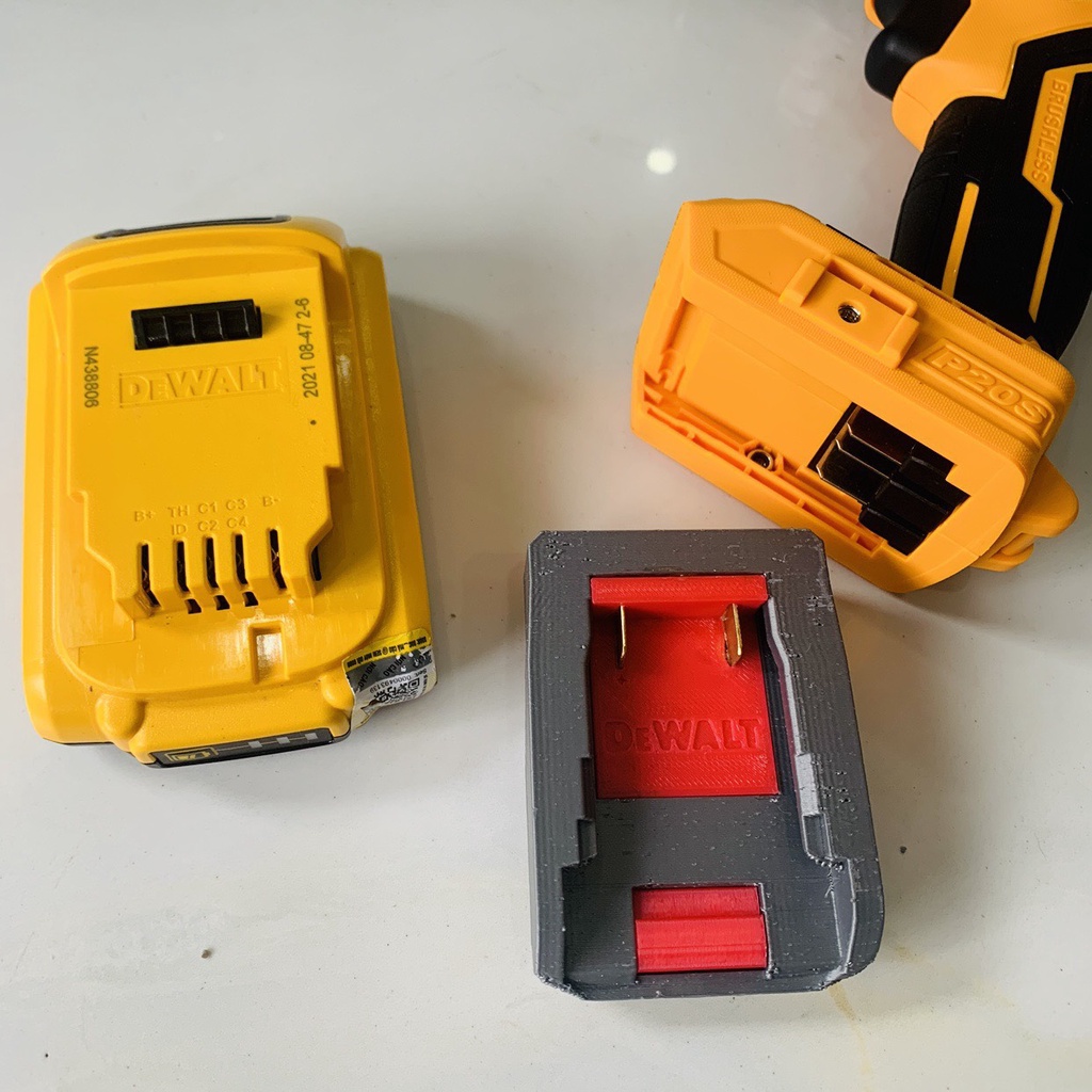 Ngàm Đế Chuyển Pin  Dewalt  Sang Ingco, Total P20S   KMS