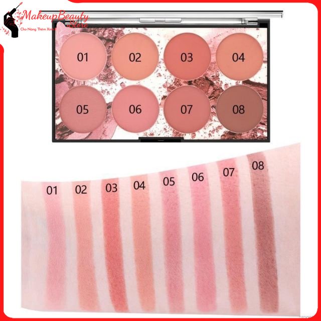 Bảng má 8 màu Miss rose MS 394
