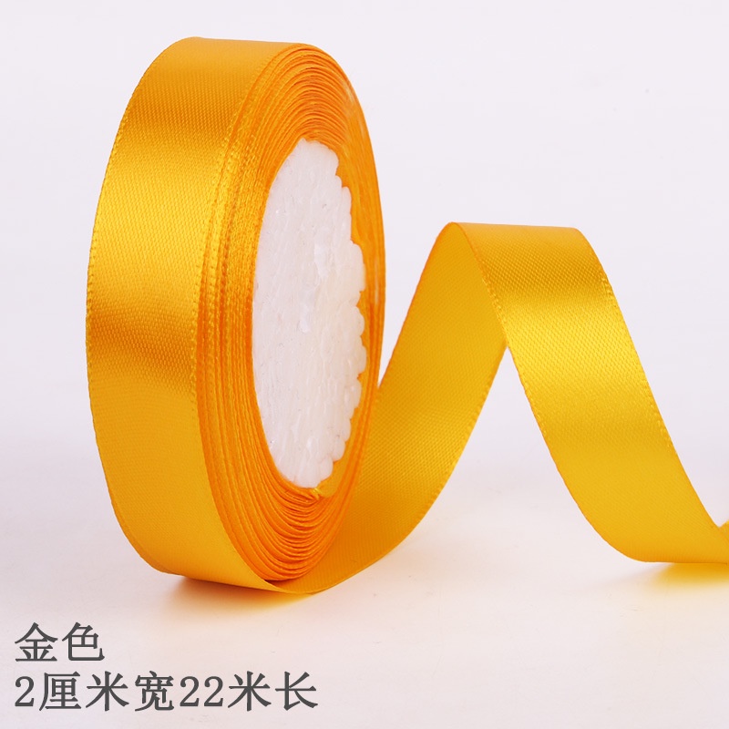 Ruy băng lụa cuộn dài 22m bản rộng 2cm đủ màu sắc