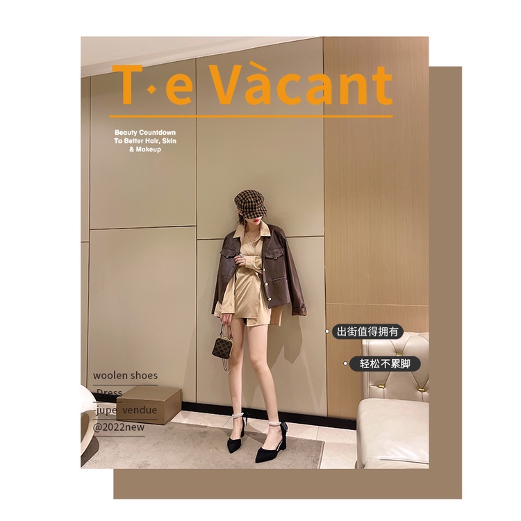 Giày Cao Gót Mũi Nhọn Đính Nơ Thời Trang Mùa Hè 2023 Phong Cách Pháp Hàng Mới Dành Cho Bạn Nữ