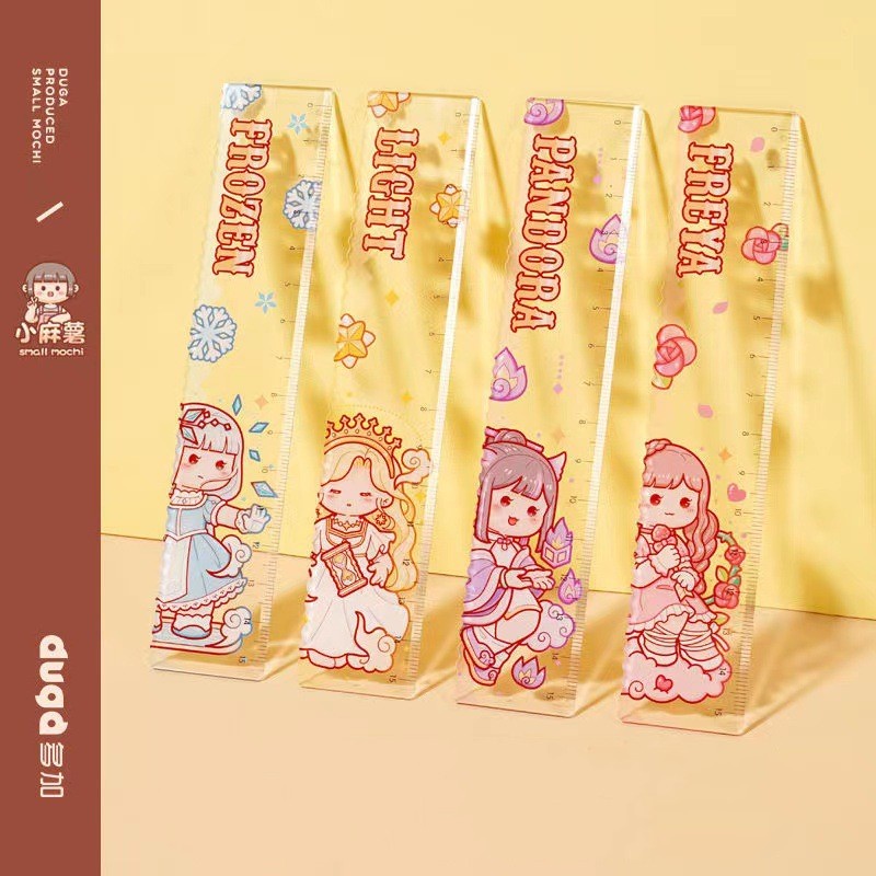 Small Mochi 15cm Cô gái dễ thương Magic Series Sổ tay Quy mô với Wave Clear Ruler