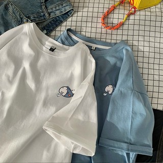 Áo thun tay lỡ form rộng unisex nam nữ mặc đều đẹp in hình cá cute hàng loại 1_camap - Thủy Vintage