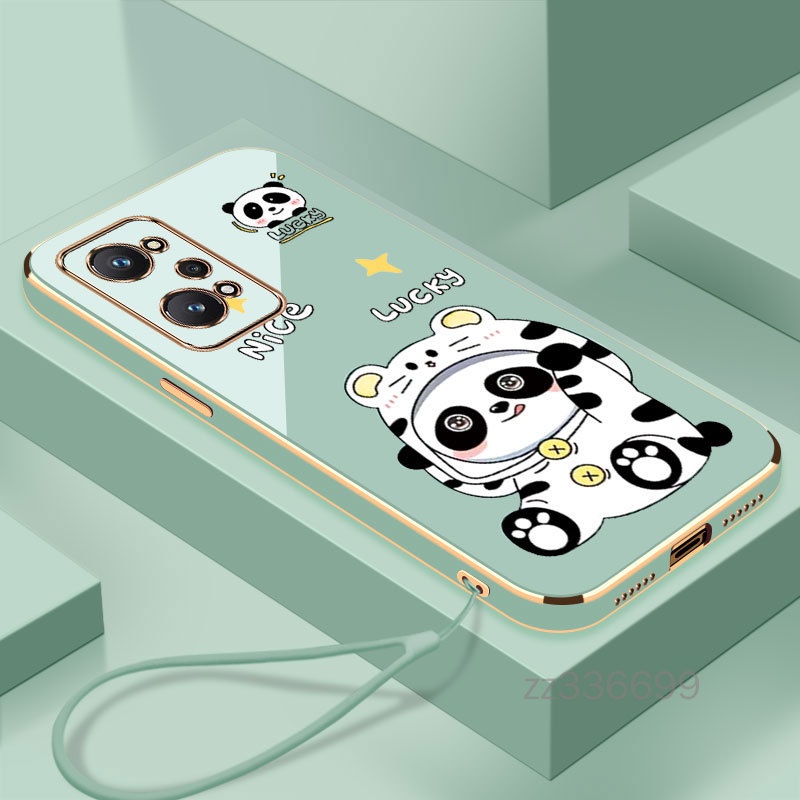 Ốp Điện Thoại Silicon Hình Gấu Trúc Cho Realme GT neo GT neo 2 Realme GT neo 3