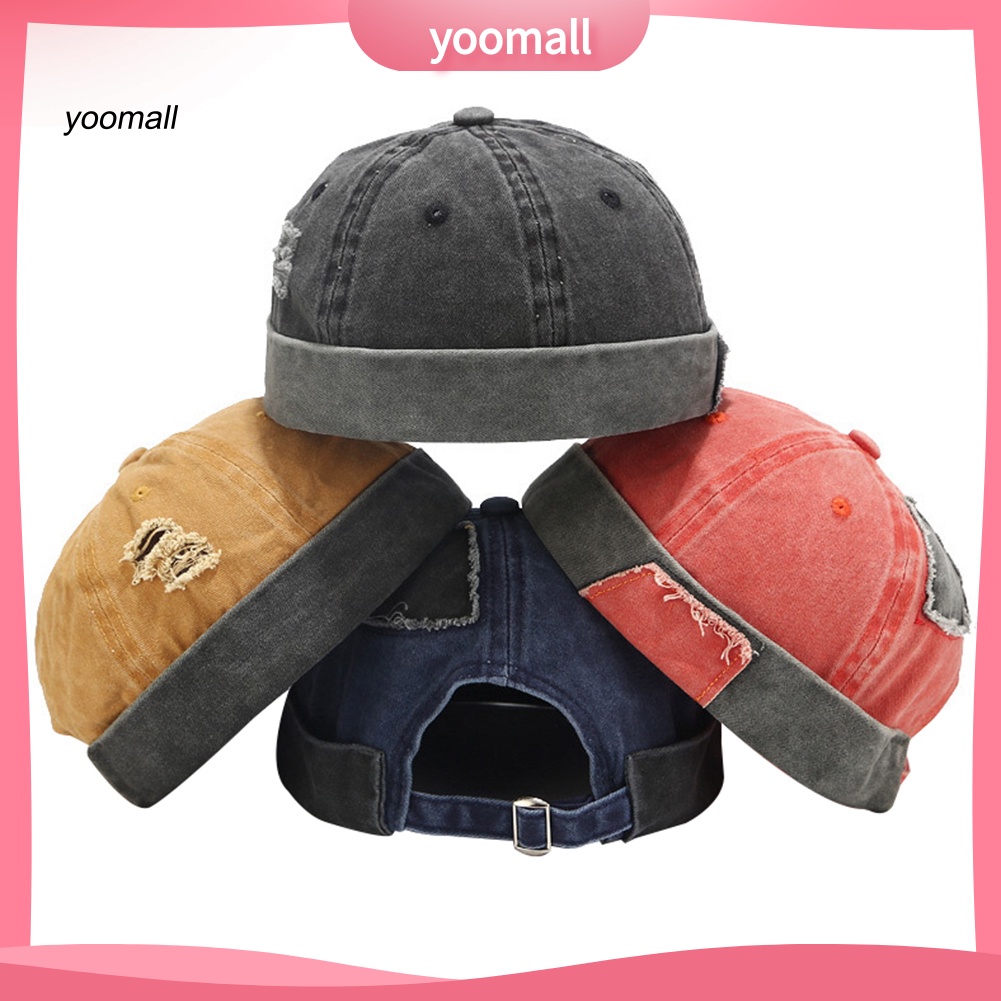 Mũ Beanie Không Vành Thoáng Khí Thiết Kế Điều Chỉnh Được Phong Cách Retro Đường Phố