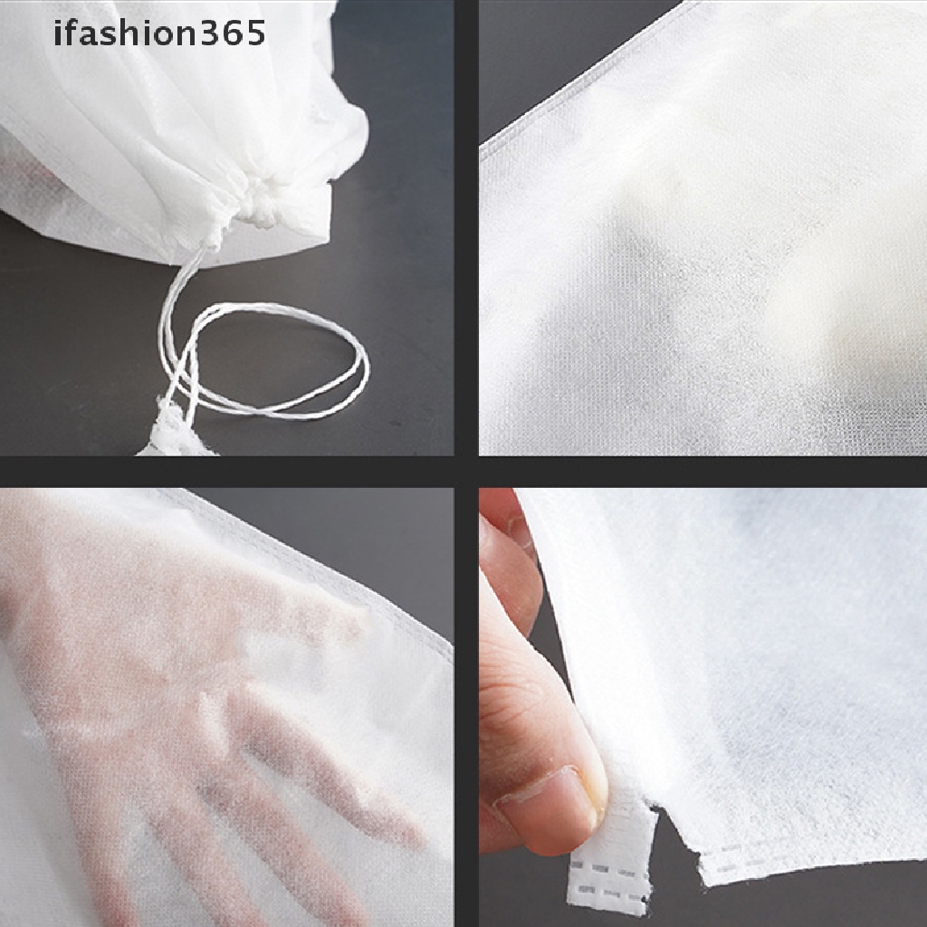 Set 10 Túi Dây Rút Bằng Vải Không Dệt Trong Suốt Chống Bụi Bẩn Đựng Giày Tiện Dụng ifashion365