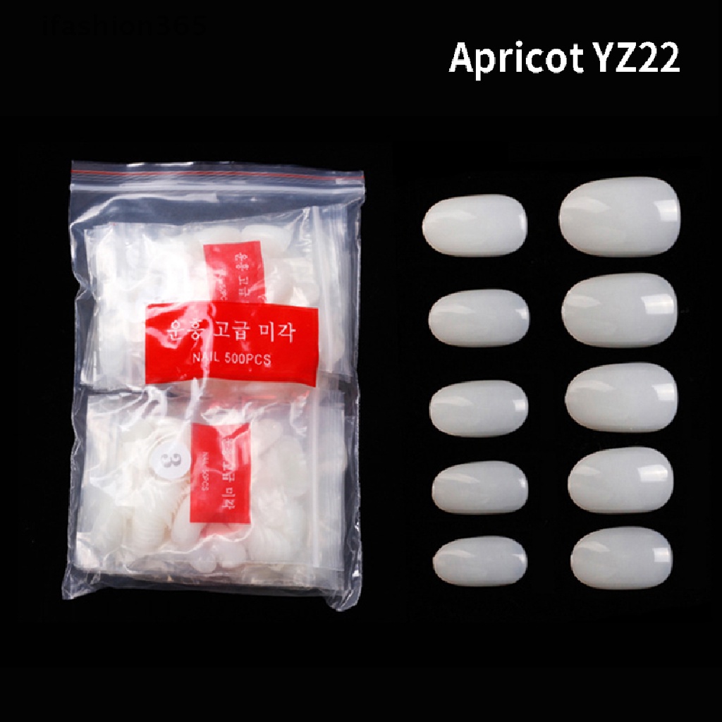 Set 500 Móng Tay Giả Bằng Acrylic DIY Thời Trang ifashion365