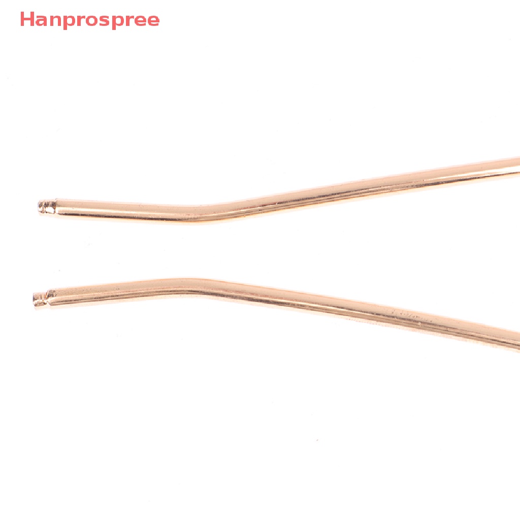 (Hanprospree) Kẹp Tóc Hợp Kim Hình Chữ U Đính Ngọc Trai Và Kim Cương Giả Thanh Lịch Thời Trang