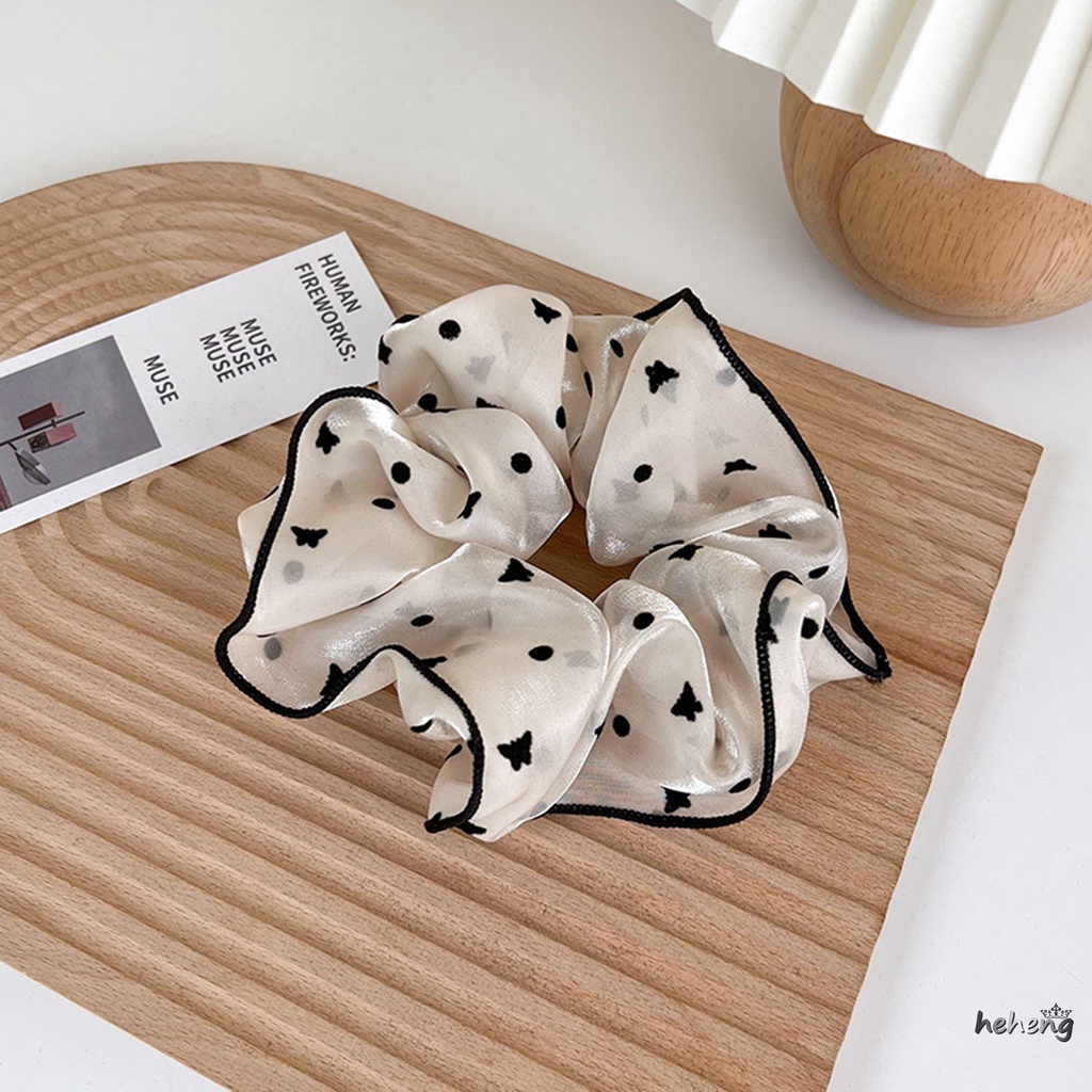 Dây Buộc Tóc Vải Organza Bóng Và Mịn Màng Màu Trắng Cỡ Lớn DIY