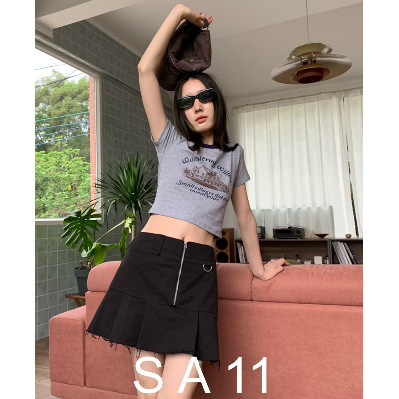 NRVP Áo Thun Tay Ngắn In Họa Tiết Phong Cách Hàn Quốc Mới Cho Nữ