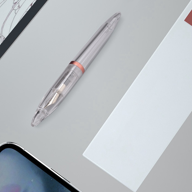 Set 2 Bút Mực Trong Suốt Ngòi 0.5mm Chất Lượng Cao